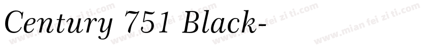 Century 751 Black字体转换